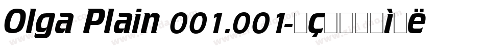 Olga Plain 001.001字体转换